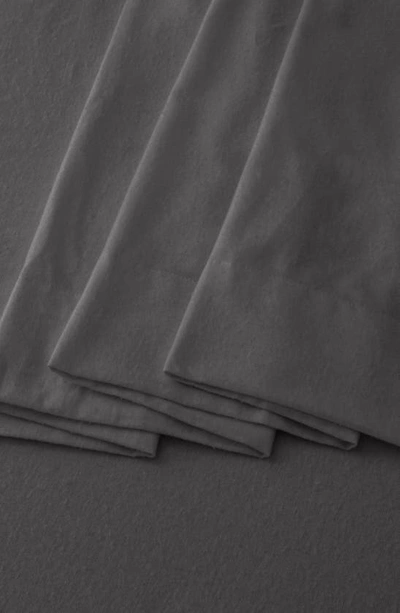 Woven & Weft Cotton Solid Flannel Sheet Set In Frost Grey
