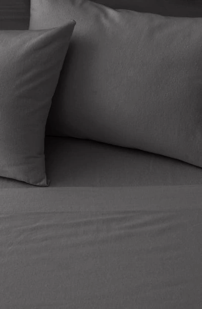 Woven & Weft Cotton Solid Flannel Sheet Set In Frost Grey