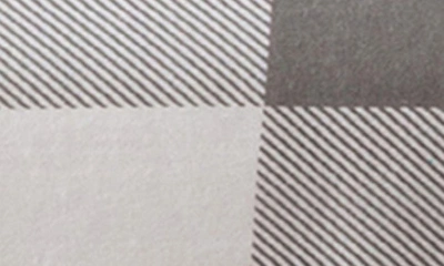 Woven & Weft Turkish Cotton Check Printed Flannel Sheet Set In Buffalo Check - Grey