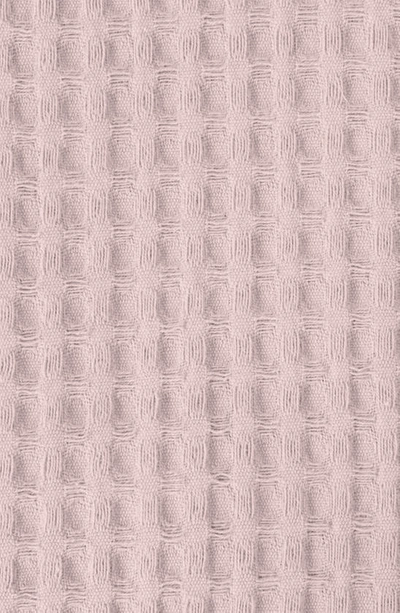 Woven & Weft Super Soft Cotton All-season Waffle Weave Throw In Blush Pink