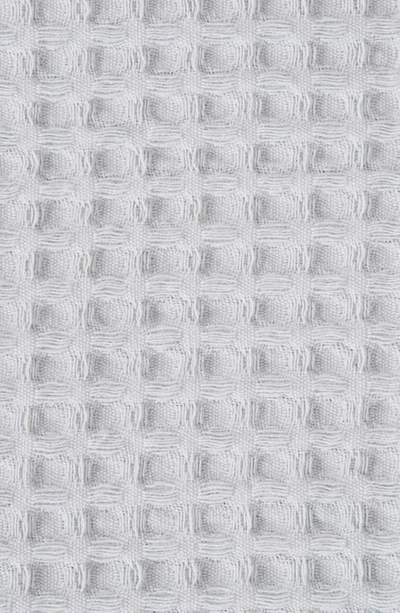 Woven & Weft Super Soft Cotton All-season Waffle Weave Throw In Light Grey