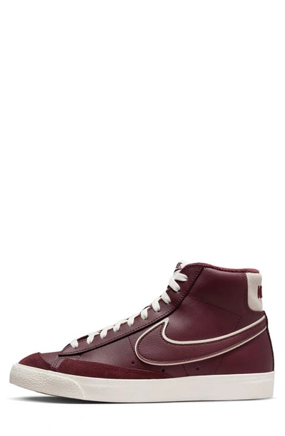 Shop Nike Blazer Mid '77 Premium Sneaker In Night Maroon/ Sail