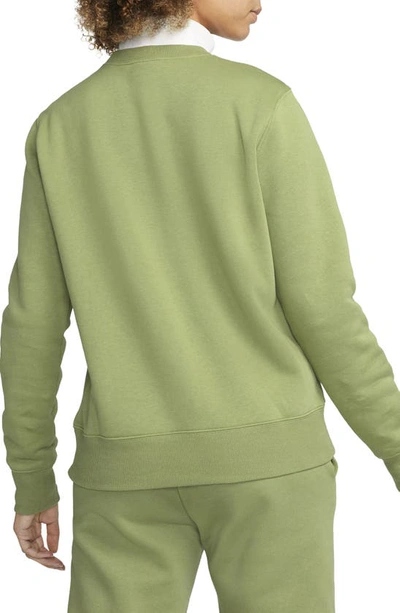 Shop Nike Sportswear Phoenix Fleece Sweatshirt In Alligator/ Sail