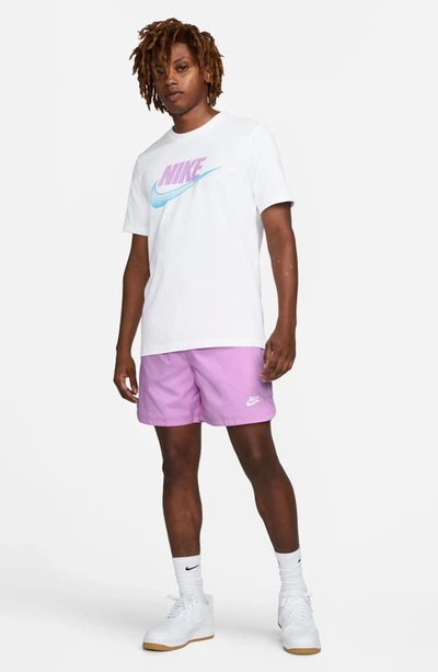 Shop Nike Woven Lined Flow Shorts In Rush Fuchsia/ White