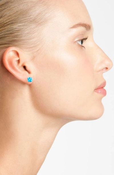 Shop Lagos 'prism' Stud Earrings In Silver/ Blue Topaz