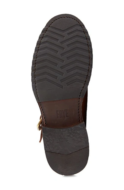 Shop Frye Veronica Moto Boot In Bronze - Renice Leather