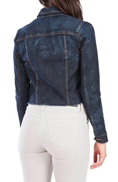 Shop Kut From The Kloth Kara Raw Hem Denim Jacket In Cstye