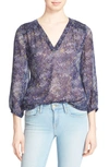 JOIE 'Axcel' Floral Print Silk Blouse
