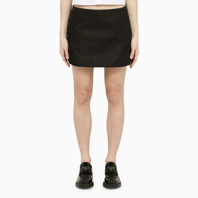 Shop Prada | Black Re-nylon Miniskirt