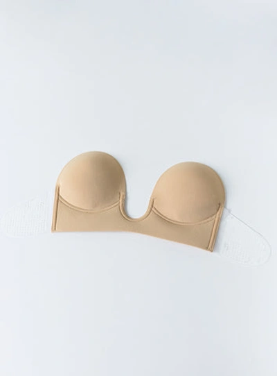 Princess Polly U-shape Backless Bra In Beige