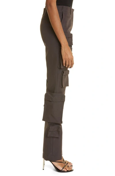 Shop Off-white Multipocket Straight Leg Cargo Pants In Dark Grey No C
