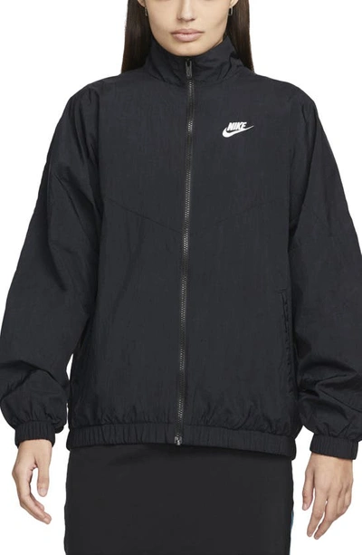 Shop Nike Sportswear Windrunner Jacket In Black/ Black/ White
