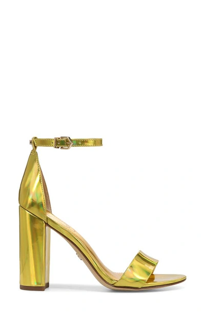 Shop Sam Edelman Yaro Ankle Strap Sandal In Mimosa Gold