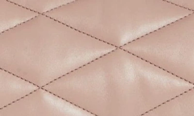 Shop Saint Laurent Sade Leather Puffer Clutch In Rosy Sand