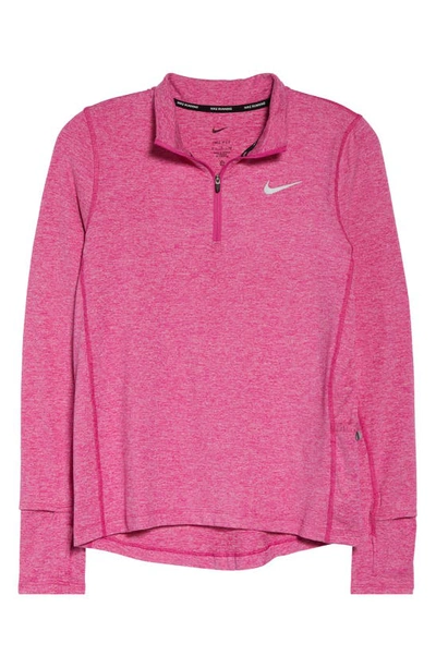 Shop Nike Element Half Zip Pullover In Active Fuchsia