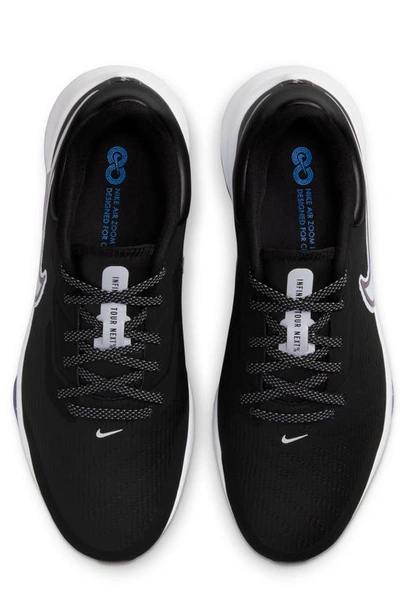 Shop Nike Air Zoom Infinity Tour Next% Golf Shoe In Black/ White/ Photo Blue