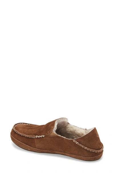 Shop Olukai Nohea Nubuck Slipper In Ray/ Ray Leather