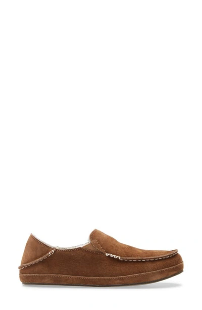 Olukai Nohea Nubuck Slipper In Ray/ Ray Leather
