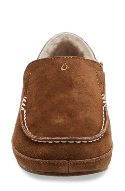 Shop Olukai Nohea Nubuck Slipper In Ray/ Ray Leather