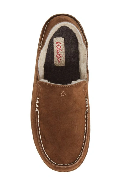 Olukai Nohea Nubuck Slipper In Ray/ Ray Leather