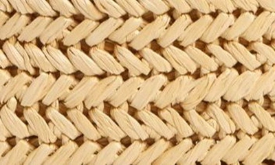 Shop Bottega Veneta Medium Arco Crochet Raffia Tote In 8518 Natural-wood/ Wo-n-g