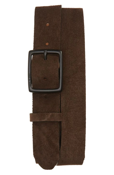 Rag & Bone Rugged Leather Belt In Brw