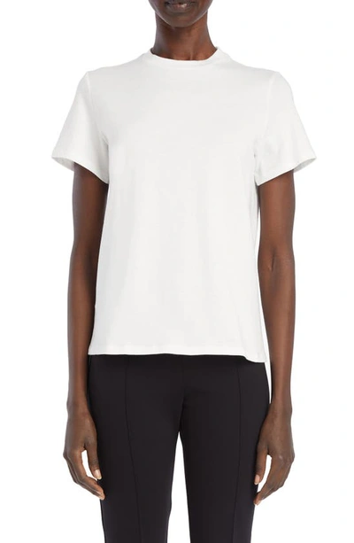 Shop The Row Wexler Short Sleeve Cotton T-shirt In Optic White
