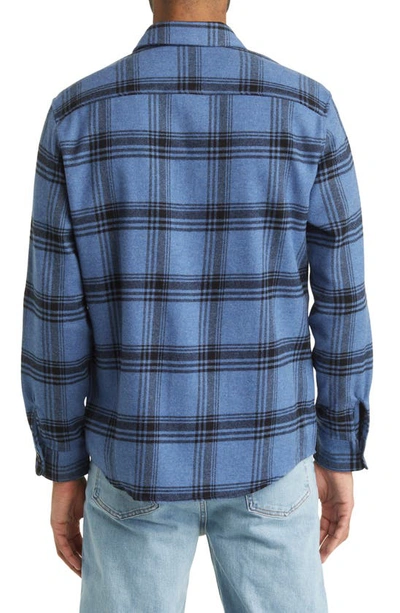 Shop Apc Surchemise Trek Plaid Flannel Button-up Shirt In Blue