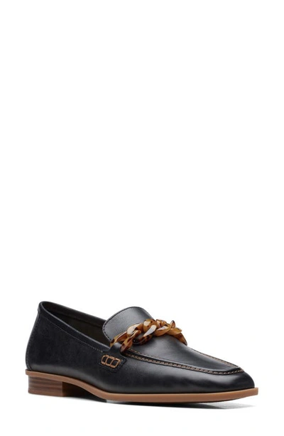 Shop Clarks Sarafyna Iris Loafer In Black Leather