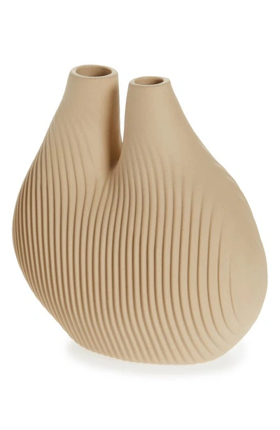 Shop Hay Wang & Söderström Chamber Vase In Light Beige