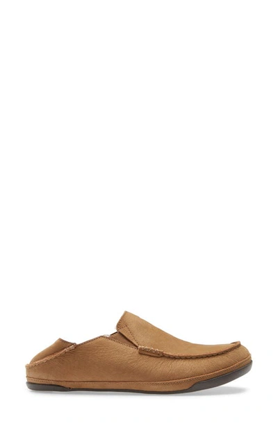 Shop Olukai Kipuka Hulu Convertible Genuine Shearling Lined Slipper In Toffee Leather