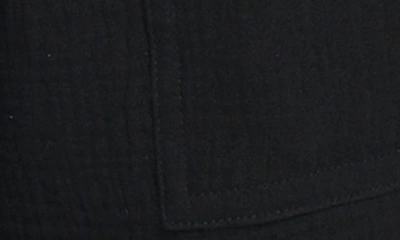 La Blanca Beach Cotton Cover-up Shorts In Black