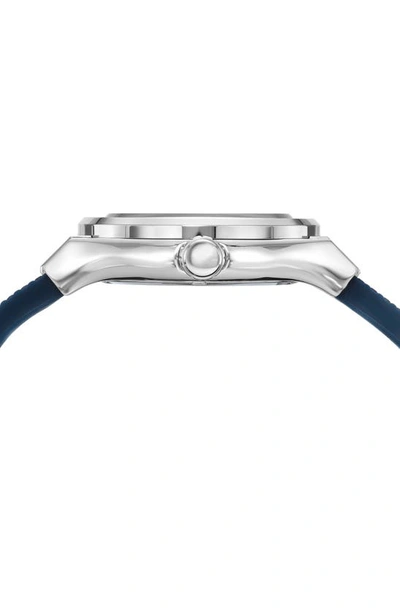 Shop Porsamo Bleu Cruz Silicone Automatic Watch, 45mm In Blue