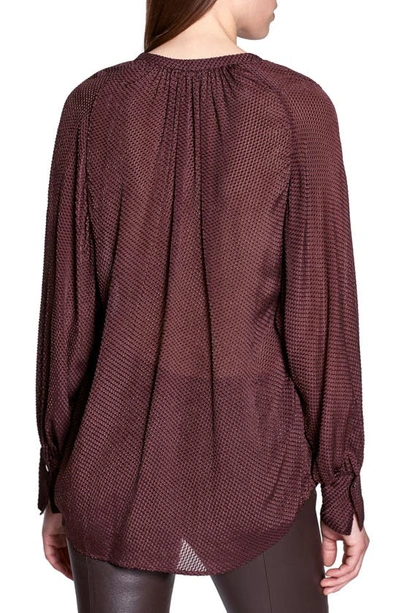 Shop Equipment Corbette Silk Blend Blouse In Aubergine Bis