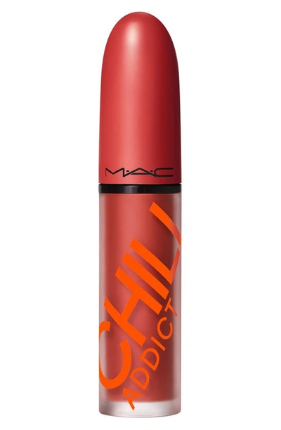 Shop Mac Cosmetics Retro Matte Liquid Lipcolour Lipstick In Chili Addict