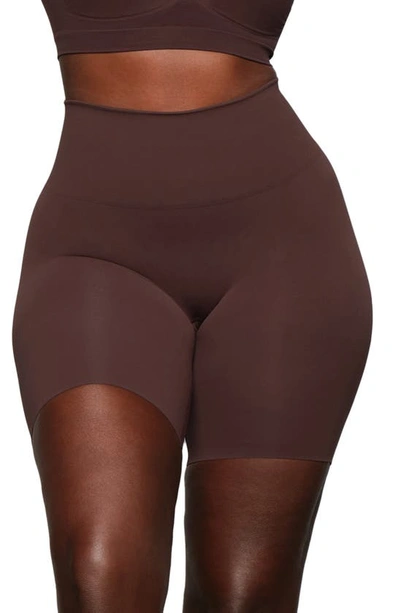 SKIMS Butt Enhancing Shaper Shorts in Cocoa