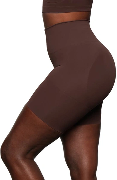Skims Butt Enhancing Shaper Shorts In Cocoa
