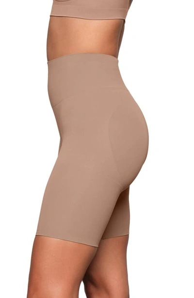 Skims Seamless Sculpt Butt Enhancing Lifting Short In Clay In Sienna
