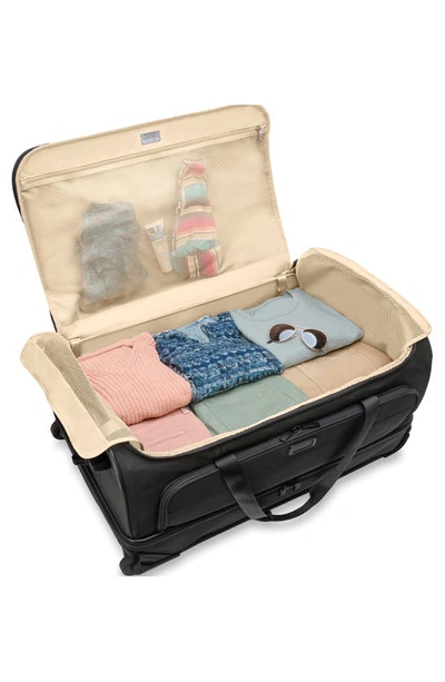 Briggs & Riley Baseline Large 2 Wheel Duffel Bag In Black