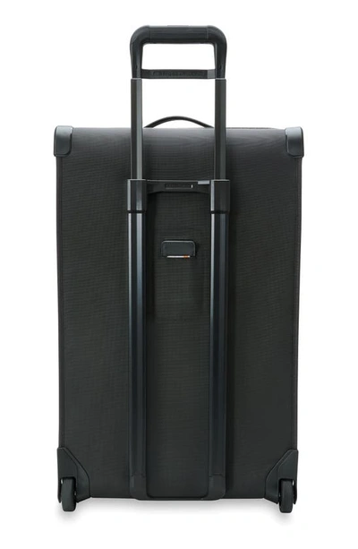 Shop Briggs & Riley Baseline Large Two-wheel Duffle Bag In Black