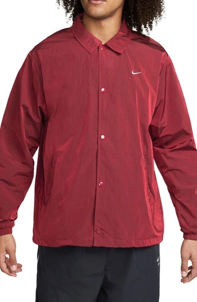 bovenstaand Perth opstelling Nike Coach's Jacket In Team Red/ White | ModeSens