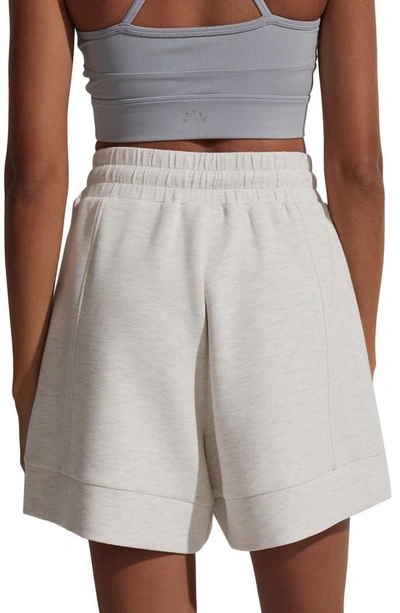 Shop Varley Alder Sweat Shorts In Ivory Marl