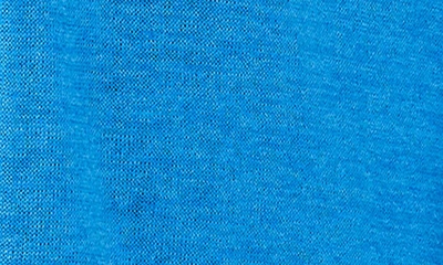 Shop Halogen Side Slit Linen Blend Cardigan In Indigo Blue