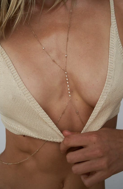 Shop Lili Claspe Anais Body Chain In Gold