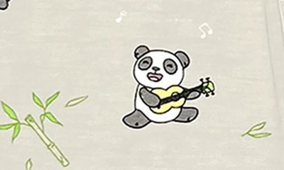 Shop Bellabu Bear Kids' Panda Bear Fitted Convertible Footie Pajamas