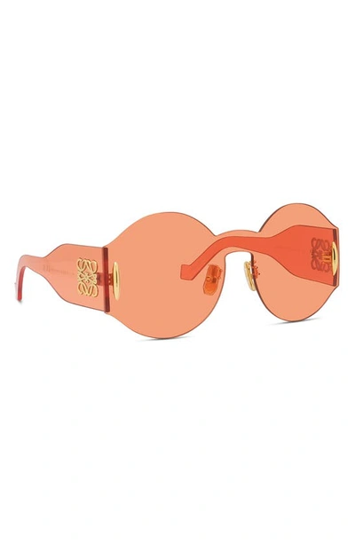 Shop Loewe Anagram Round Sunglasses In Shiny Orange / Roviex