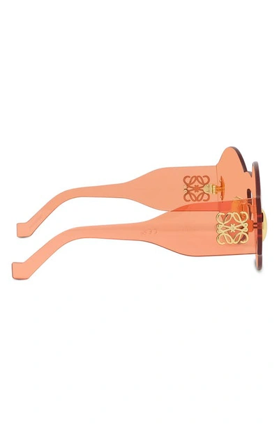 Shop Loewe Anagram Round Sunglasses In Shiny Orange / Roviex