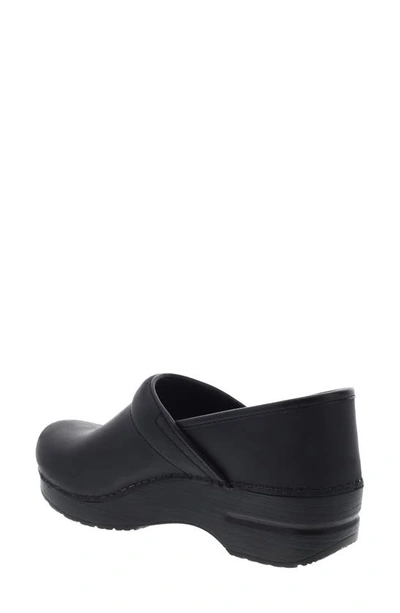 Shop Dansko Professional Clog In Black Oiled Leather