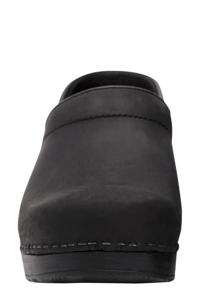 Shop Dansko Professional Clog In Black Oiled Leather
