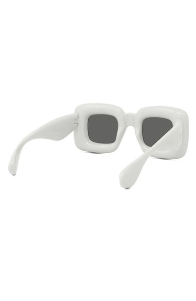 Shop Loewe Injected 41mm Square Sunglasses In Grey/ Smoke